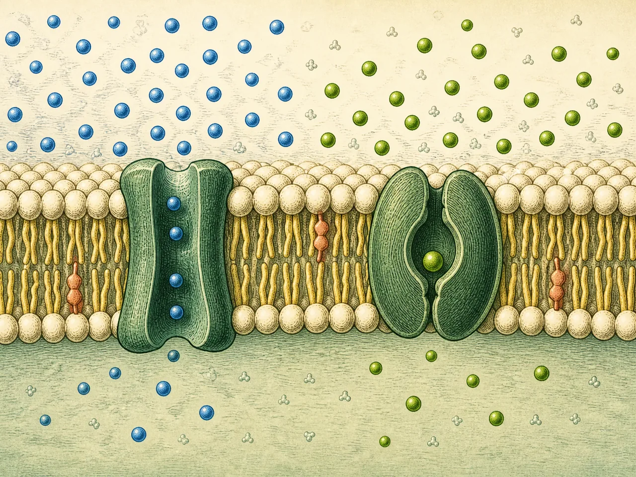Cell Membrane: 3D Fluid Mosaic Model